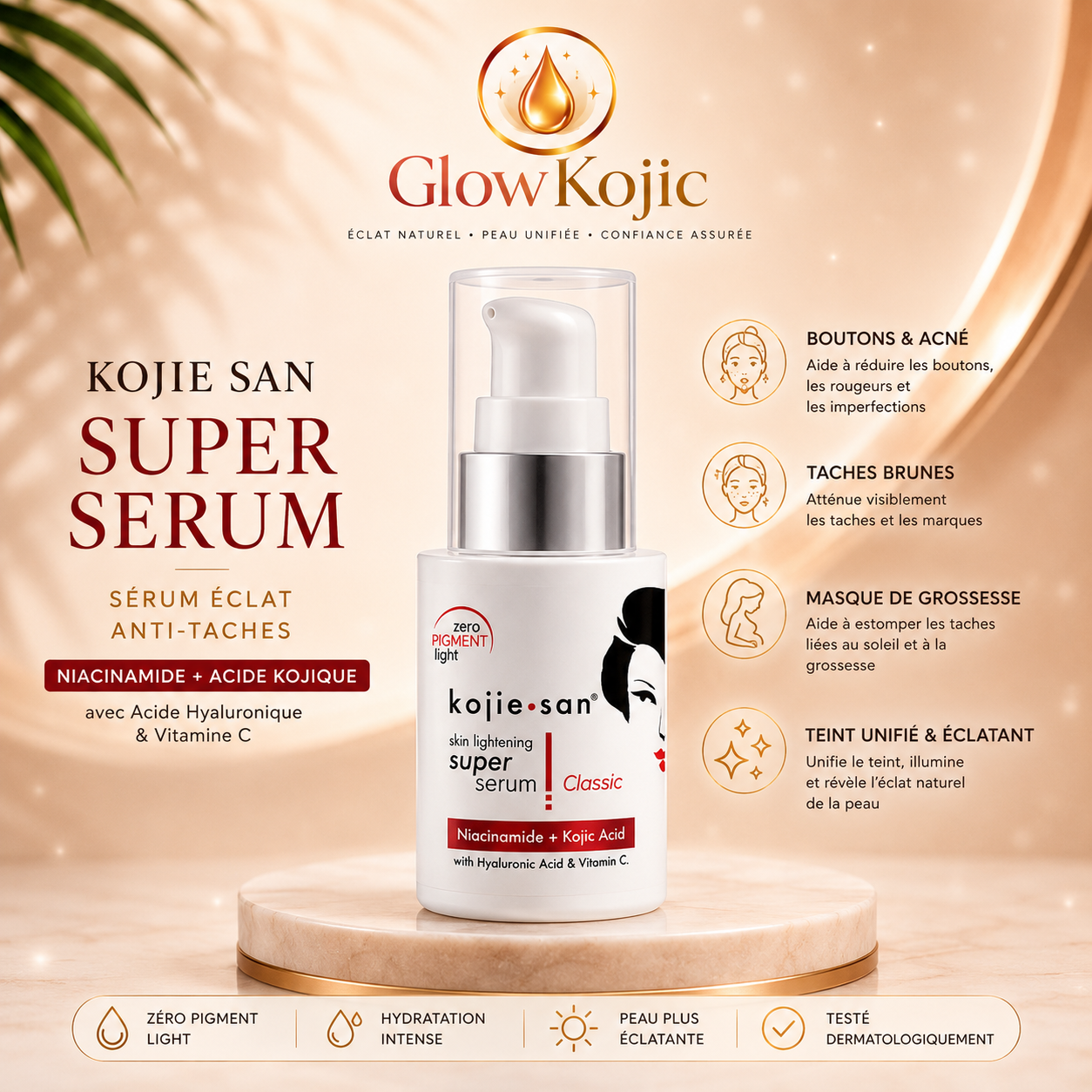 Kojie•San Super Serum Classic – Sérum Éclaircissant Anti-Taches