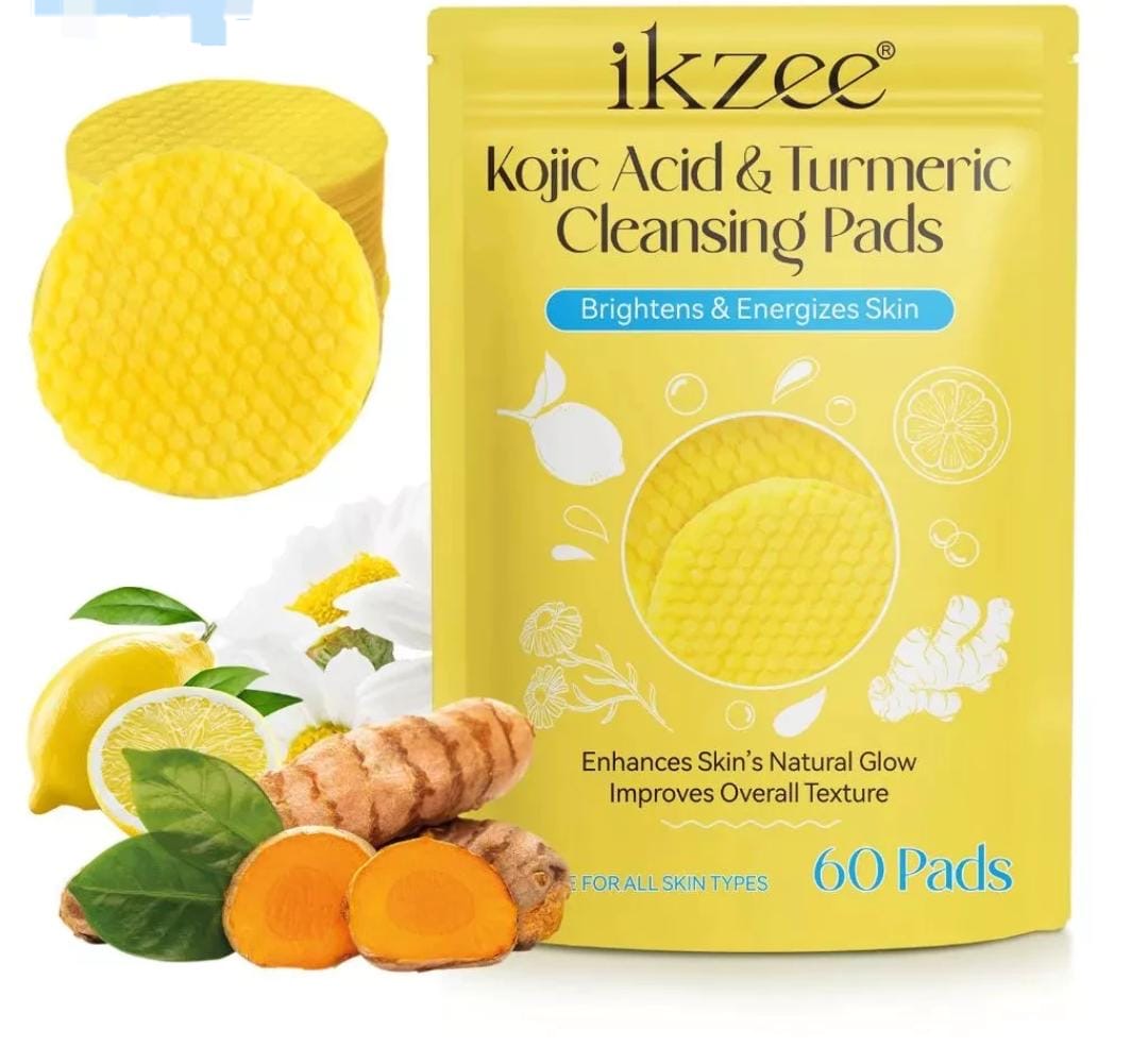 Pads Nettoyants Éclaircissants à l’Acide Kojique & Curcuma(60 pads)