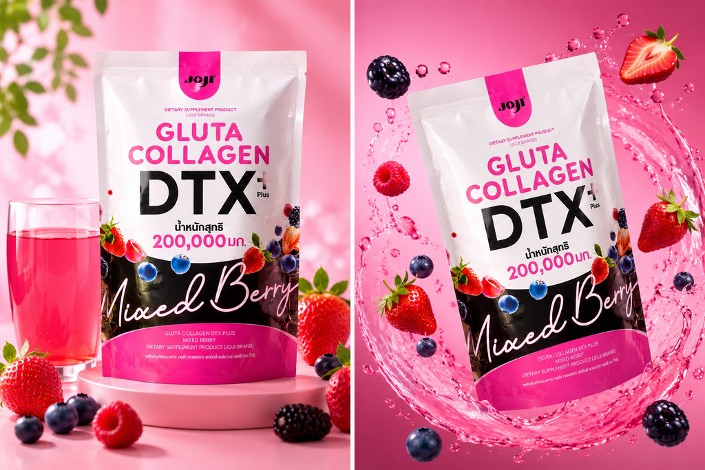 Gluta Collagen DTX+ Mixed Berry – Complément alimentaire au glutathion et collagène
